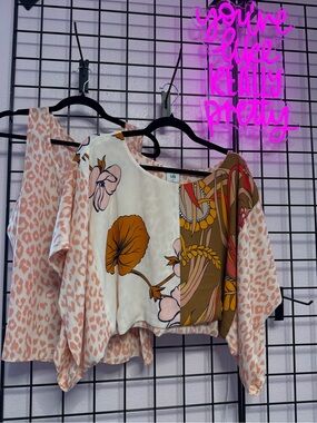 CAbi Ibiza top and under shirt